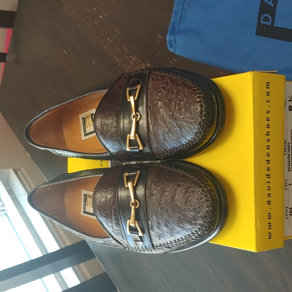 *SALE* David Eden Men's Alligator/ ostrich loafer